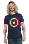 Avengers Captain America Scratched Shield T-Shirt