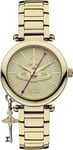 Vivienne Westwood Womens Kensington II Quartz Watch with Gold Dial VV006KGD 32mm