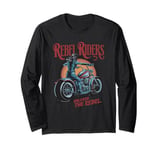 Rebel Riders Unleash The Rebel for a Motorcyclist biker Long Sleeve T-Shirt