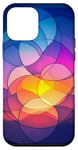 Coque pour iPhone 12 mini Dégradé circulaire vibrant pour une expression créative