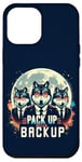 Coque pour iPhone 12 Pro Max Emballez avec un jeu de mots de l'équipe de loup à fourrure assorti