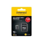 Intenso® 128 GB Micro SD Minnekort Incl. Adapter Class 10, U1