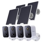 Swann CoreCam 1080p Wire-Free Smart Security Camera with Solar Panel - 4 Pack