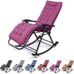 A/N Extérieur Chaise Longue Pliante, Pause déjeuner Cool Summer Portable Soleil Chaise,Fauteuil Relax,Violet