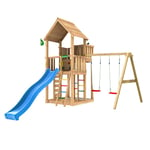 Jungle Gym Lektorn Palace 2.1 Swing Modul 220 Blå Rutschkana & Sand m/2-Swing Module 220, blå rutschkana och 120 kg sand 804-476SXSB