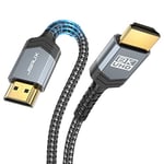 JSAUX Câble HDMI 2.1 3M, Câble HDMI 8K Highspeed 48Gbps 8K@60Hz,4K@120Hz,UHD HDR 10 +,eARC,Dolby Vision,3D, VRR,Compatible avec PS4 Pro,PS5,Juegos 8K,TV,BLU-Ray Jugador, Proyector