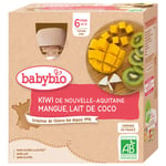 Babybio KIWI DE NOUVELLE-AQUITAINE MANGUE LAIT COCO dès 6 mois Purée 360 g