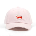 Fashionable hat Unisex Fashion Red Fox Embroidery Baseball Cap Dad Hats Women Sports Hats Men Casual Caps