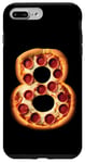 Coque pour iPhone 7 Plus/8 Plus 8e anniversaire Pizza Party Garçons Cheese Kids Pie Eight Bday Boy