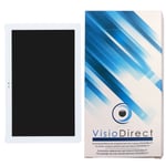 Visiodirect® Ecran Complet Pour Asus Zenpad 10 Z301m-1d008a P028 10.1" Tablette Blanche Vitre Tactile + Écran Lcd