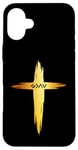 Coque pour iPhone 16 Plus Croix chrétienne « God is Faithful For All Seasons » pour homme et femme