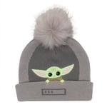 Grogu in the Cradle Pompom Hat - Disney - The Mandalorian - Grå - 100 % akryl - En storlek