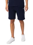 Lacoste Short En Molleton À Rayures Et Logo, Bleu