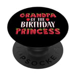 Papy of the Birthday Princess Strawberry Premier anniversaire PopSockets PopGrip Adhésif