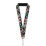 Buckle-Down Unisex Lanyard - 1.0 Toy Story Characters Running2 Denim Rays Key Chain, Multicolor, One Size UK