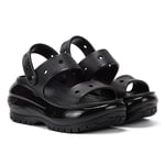 Crocs Classic Mega Crush Womens Black Sandals