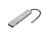 Utrusta 133494, Trådbunden, Usb 3.2 Gen 1 (3.1 Gen 1) Type-C, 100 W, Silver, Microsd (Transflash), Sd, Sdhc, Sdxc, 5 Gbit/Sek.