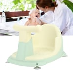 (Green)Baby Bath Support Baby Bath Detachable Handle Stable Backrest Foldable