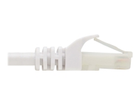 Eaton Tripp Lite Series Safe-IT Cat6a 10G Snagless Antibacterial UTP Ethernet Cable (RJ45 M/M), PoE, White, 7 ft. (2.13 m) - Nätverkskabel - RJ-45 (hane) till RJ-45 (hane) - 2.1 m - 6.2 mm - UTP - CAT 6a - hakfri, tvinnad - vit