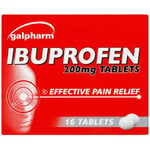 16 IBUPR0FEN 200MG Tablets for Headache, Migraine, Back Pain Relief -Max Order 2