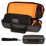 XINGFUDAO Hard Carrying Case compatible with JBL Xtreme 3/4 Speaker, Sound-permeable and with a Shoulder Strap, Supports Storage of Rechargeable Power Supplies and Accessories