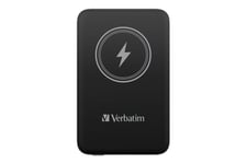 Verbatim Charge 'n' Go trådløs power bank - magnetisk montering - Li-pol - 24 pin USB-C - 20 Watt