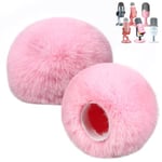 ZealSound Microphone Furry Windscreen for Blue Yeti,Microphone Foam Cover with Fur Wind Muff Windscreen for ZealSound K66/Yeti/Yeti X/Yeti Pro/AM8/SoloCast,etc.(Pink-2PCK)