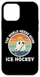 Coque pour iPhone 12 mini Vintage Ghost : le monde a besoin de plus d'amateurs de hockey sur glace