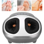 (EU Plug 220V)Gray Electric Foot Massager Heating Foot Kneading Machine Air GFL