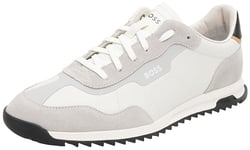 BOSS Men's Zayn_Lowp_ltsd Low Profile, Open White, 11 UK