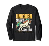 Unicorn rainbow - Unicorn dreams come true Long Sleeve T-Shirt