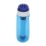 (Blue)Water Bottle W/ Filter 750ML Removable Washable Multi Layer Filtration BG