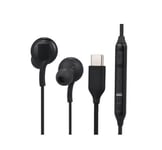 Black USB TYPE C EARPHONES HEADPHONES FOR GALAXY NOTE 10, 10+, S20,