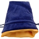 Velvet Dice Bag with Satin Liner 6"x8", Blue Velvet Dice Bag with Go (US IMPORT)