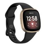 Bekvämt Fitbit Versa 4/ 3 band - Svart Svart