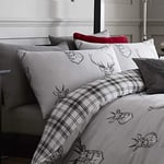 Catherine Lansfield Stags Grey Duvet Cover 2 (40 x 80)