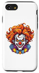 Coque pour iPhone SE (2020) / 7 / 8 Costume de clown maléfique effrayant effrayant pour Halloween