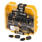 DEWALT ACCESSOIRES 25 embouts de vissage Impact Torsion PZ2 en boite Tic Tac DT70556T-QZ