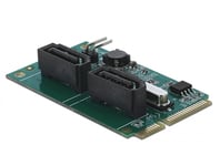 DELOCK – Mini PCIe Converter to 2 x SATA with RAID (95264)