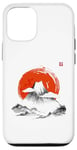 Coque pour iPhone 15 Pro Mont Fuji et Soleil Levant Japon