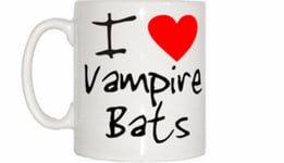 I Love Heart Vampire Bats Mug