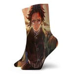 AEMAPE Anime D-Emon S-Layer Zenitsu K Crew Socks - Chaussettes de Performance pour Hommes