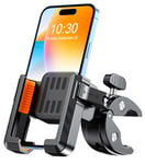 CIRYCASE Support Telephone Velo, [Caméra Non Obstruée] Support Telephone Moto, [Extrêmement Robuste] Porte Téléphone Vélo pour le Guidon, Compatible avec iPhone 16 Pro Max, Autres Téléphones 4,7"-7"