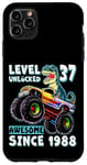 iPhone 11 Pro Max Level 37 Unlocked T Rex Monster Truck Dinosaur 37th Birthday Case