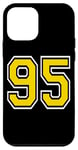 iPhone 12 mini Number 95 in Yellow White Black Case