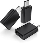 Adaptateur USB C Mâle vers USB 3.0 Femelle 3-Pack,Convertisseur Thunderbolt 3 Type C OTG pour MacBook Pro 2022,iPad Mini 6 Air 4 5 Génération,Surface Go,Microsoft Galaxy Note S23 23 S20 S22 Plus Ultra