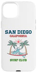 Coque pour iPhone 15 Plus Club de surf rétro de San Diego en Californie