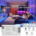 Tuya Zigbee-Contrôleur LED Intelligent pour Bande CCT RGB RGBW RGBCCT,Gradateur,Support Hue Bridge,SmartThings Alice,Commande Vocale - Type RGB Dimmer