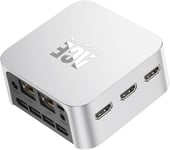 Mini Pc,Alder Lake-N 95 (Jusqu'À 3,4 Ghz),16 Go Lpddr5 512 Go Ssd,Double Lan/Triple Hdmi 4K Hd Micro Ordinateur Bureau