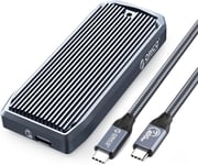 Boîtier Ssd M2 Nvme 40Gbps Pour Thunderbolt 4/3,Aluminium Boitier Ssd Usb Pour Pcie 2280 M-Key (B+M Key),Adaptateur Usb M.2 Ssd Compatible Avec Usb3.2/3.1/3.0 Type-C,2700 Mo/S,M2V01-V1